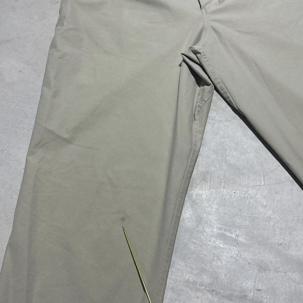 Lululemon ABC Classic Tan Chinos Pants SZ 34x34 Tech Stretch Comfort Performance